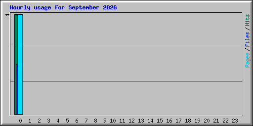 Hourly usage for September 2026