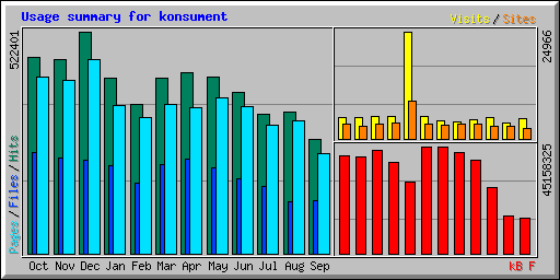 Usage summary for konsument